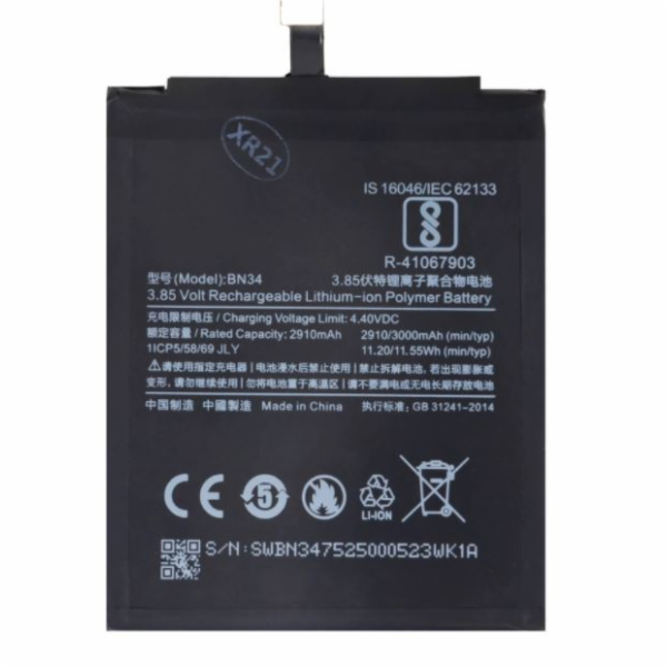 Xiaomi&nbsp;BN34&nbsp;Baterie&nbsp;3000mAh&nbsp;(OEM)
