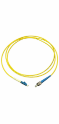 Optický patchcord duplex 9/125 LC-FC, PC 15m, OS2