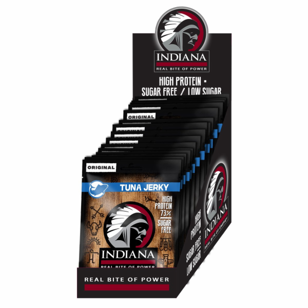 INDIANA Jerky tuňák Original 300g - display