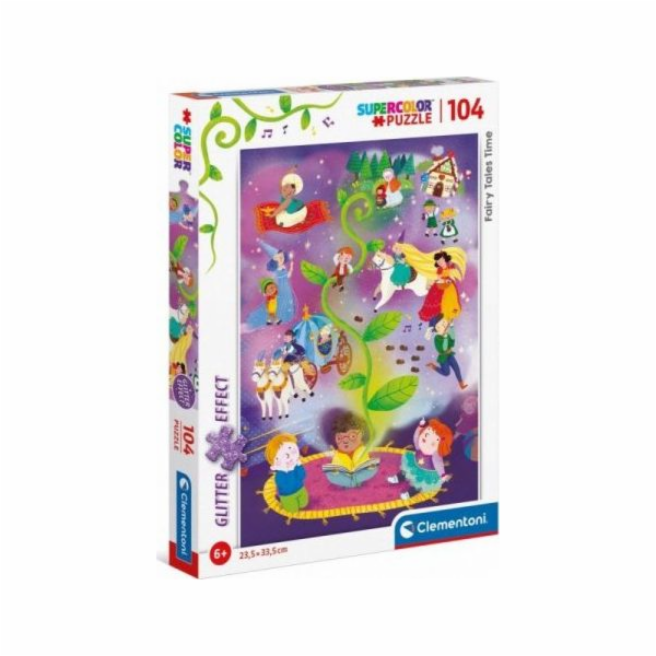 Clementoni Puzzle 104 dílků se třpytkami Fairy Tales Time...