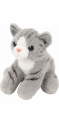 Beppe Maskot Kočka sedící šedá 13 cm