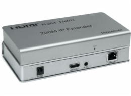 PremiumCord HDMI matrix extender na 200m, over IP, pro počítačovou síť