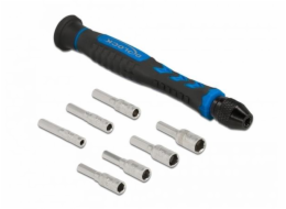 Delock Sada šroubováků, 8 kusů, externí šestihranná dutá hřídel, 2,5 - 5,5 mm