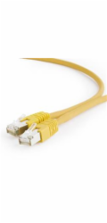Gembird patch kabel S/FTP Cat. 6A LSZH, 5 m, žlutý