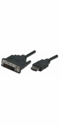 Manhattan kabel HDMI na DVI-D, Dual Link, 1m, černá
