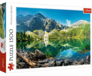 Puzzle 1500 dílků Jezero Oeschinen, Alpy
