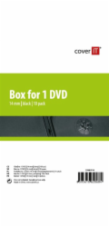 COVER IT 1 DVD 14mm černý 10ks/bal