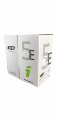 Instalační kabel iGET CAT5E UTP PVC Eca 305m/box, drát, s třídou rena oheň Eca