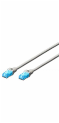 Digitus CAT 5e F-UTP patch cable, PVC AWG 26/7, length 5 m, color grey