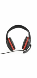 Gembird Herní sluchátka s mikrofonem GHS-03 Gaming, černo-červená