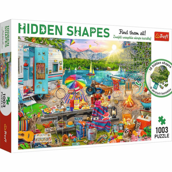 Puzzle Hidden Shapes Výlet v obytném voze