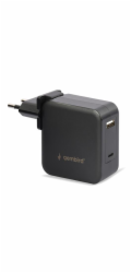 GEMBIRD Univerzální adaptér NPA-PD60-01 pro notebook, Type-C PD, USB, 60W