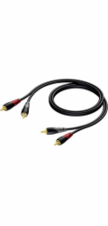 PROCAB Kabel 2X RCA/CINCH samec - 2X RCA/CINCH samec 1,5 m - CLA800/1,5