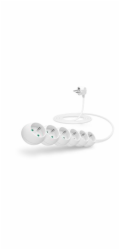 CONNECT IT prodlužovací kabel 230 V, 6 zásuvek, 3 m, bez vypínače (bílý)