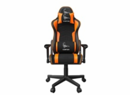 GEMBIRD Gaming chair SCORPION black mesh orange skin