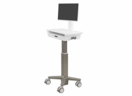 Ergotron CareFit Slim 2.0 - Vozík - lehký provoz - pro Vše v jednom / displej LCD - zásuvka (1x1) - zdravotní - hliník, vysoce kvalitní plast, pozinkovaná ocel - bílá, teplá šedá - velikost obrazovky: