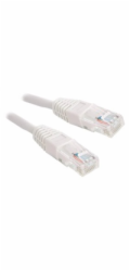 XtendLan patch kabel Cat5E, UTP - 0,5m, bílý (prodej po 10 ks)