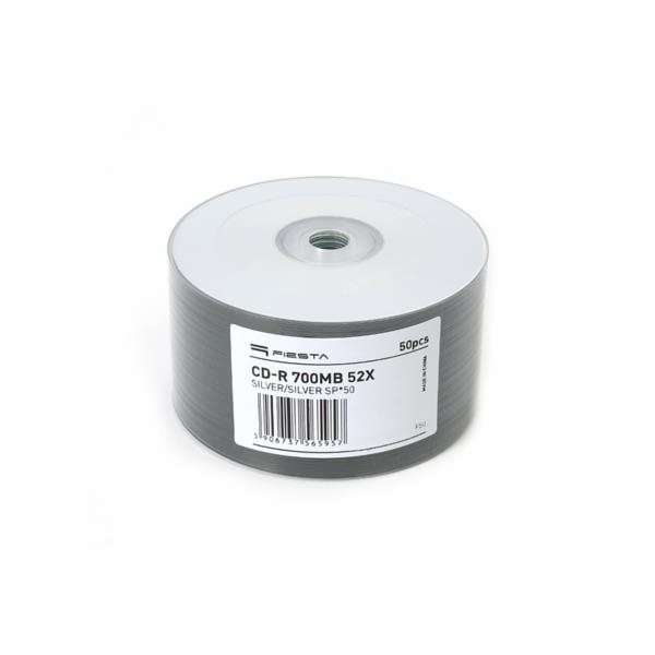 FIESTA CD-R 700MB 52X SILVER/SILVER SP*50