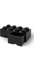 Pokoj Copenhagen LEGO Brick Drawer 8 černá, úložný box