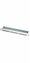 LogiLink Patch Panel - RJ-45 X 24 - Hellšedá, RAL 7035 - 1U - 48.3 cm (19")