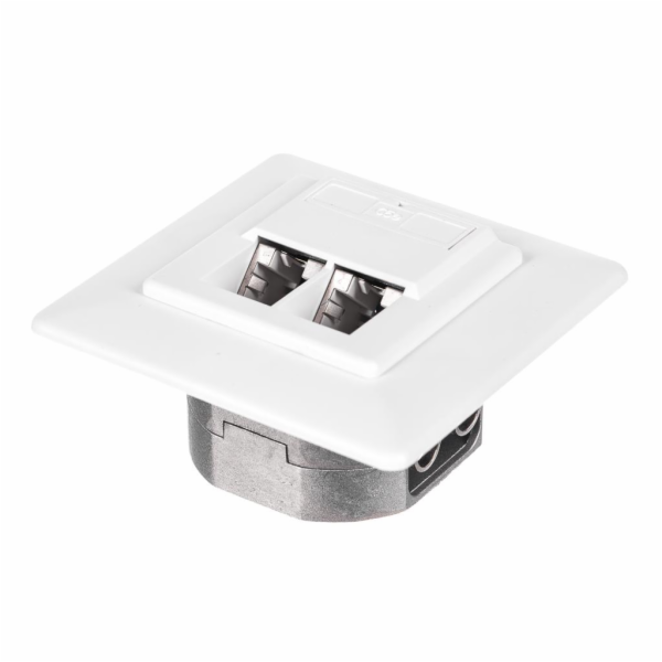 NETRACK 106-34 complete flush-mounted outlet 2xRJ45 8p8c ...