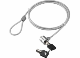 TECHLY 106060 Notebook security cable lock with key 1.4m steel silver