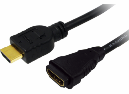 LOGILINK CH0059 LOGILINK - Kabel HDMI 1.4, HDMI M/F, Zlatá, délka 1m