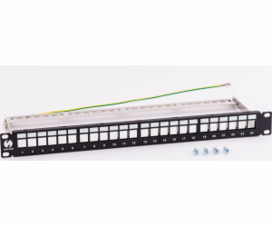 NETRACK 104-21 patch panel keystone 19 24-ports FTP with ...