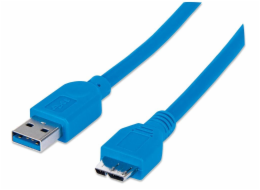 TECHLY 305243 SuperSpeed USB 3.0 cable A male to micro-B male 1 m blue