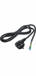 Akyga napájecí kabel 1.5m/250V/PVC/černá 