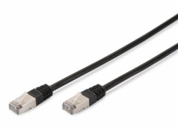 Digitus CAT 5e SF-UTP patch cable, Cu, PVC AWG 26/7, length 3 m, color black