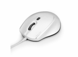 PORT CONNECT SILENT, optická USB-A/USB-C myš, 3600 DPI, bílá