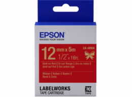 EPSON POKLADNÍ SYSTÉMY Epson zásobník se štítky – saténový pásek, LK-4HKK, zlatá/červená, 12 mm (5 m) C53S654033 Epson zásobník se štítky – saténový pásek, LK-4HKK, zlatá/červená, 12 mm (5 m)