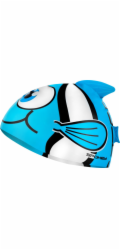 Spokey RYBKA Dětská plavecká čepice, tyrkysová