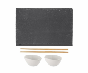 Sushi set porcelán/břidlice/bambus sada 7ks KO-210000100