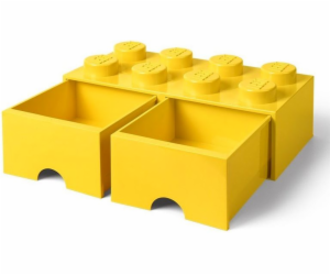 Room Copenhagen LEGO Brick Drawer 8 žlutá, úložný box