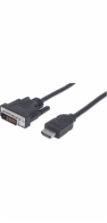 Manhattan HDMI - DVI-D kabel 1,8 m černý (372503)