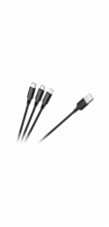 Rebel USB-A - USB-C 1m červený (RB-6005-100-B) USB kabel 
