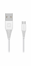 Swissten Datový Kabel Usb / Micro Usb 1,5 M Bílý (6,5Mm)