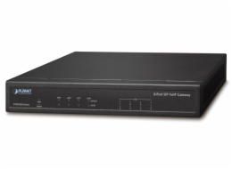 Planet VGW-820FS VoIP gateway, 8x FXS, SIP, CallerID, Fax, Hotline, firewall, SNMP, SSH/TLS, QoS
