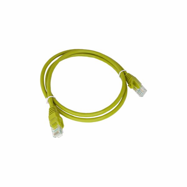 Patch-cord U/UTP cat.6 PVC 0.25m yellow ALANTEC