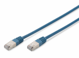 Digitus CAT 5e SF-UTP patch cable, Cu, PVC AWG 26/7, length 5 m, color blue