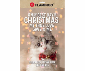 Flamingo Adventní kalendář s pamlsky pro kočky 295g