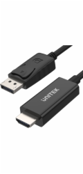UNITEK Y-5118CA adaptér k video kabelům 1,8 m HDMI Typ A (standardní) DisplayPort Černá