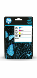 HP TIN HP 963 4er-Pack – černá, žlutá, azurová, purpurová 6ZC70AE (NOVÁ)