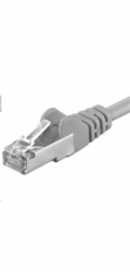 PREMIUMCORD Patch kabel CAT6a S-FTP, RJ45-RJ45, AWG 26/7 15m šedá