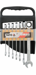 Yato Sada očkoplochých klíčů s ráčnou 10-19mm 7 ks. (YT-0208)