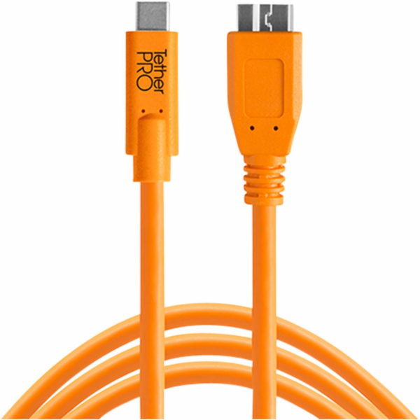 Tether Tools USB-C zu 3.0 Micro- B 4,60m oranzova