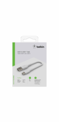 Belkin USB-C/USB-A kabel 15cm PVC, bila CAB001bt0MWH