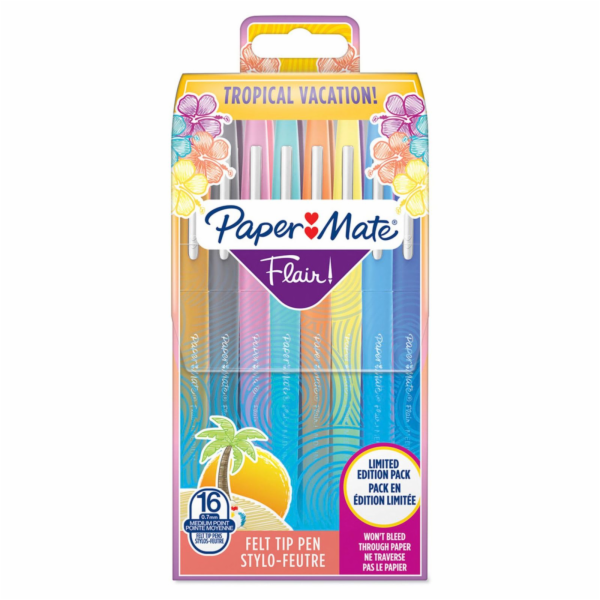 1x16 Paper Mate Flair Pens Tropical Vacation M 0,7 mm
